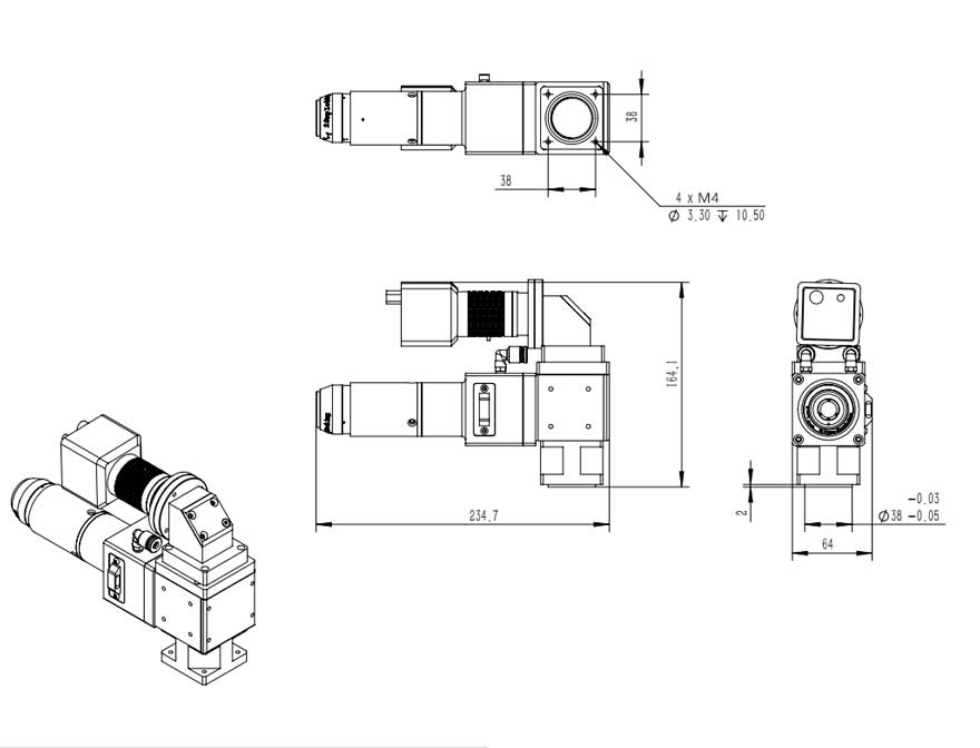 D30-F150 F款QBH振鏡觀(guān)察系統(tǒng)+顯示屏